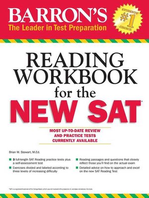 cover image of Reading Workbook for the NEW SAT